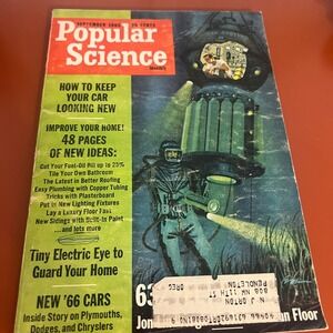 Popular Science September 1965 Vintage Magazine 1966 Cars Ford Bronco Lindbergh